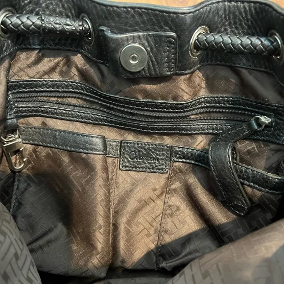 Cole Haan Pebbled Leather Shoulder Bag, Black - Picture 7 of 14